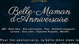 belle-maman celebrates anniversary with step-son in french audio scene
