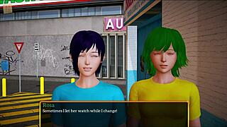 My New Family 314 With Erotic Big Tits Brunette