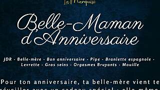belle-maman celebrates anniversary with step-son in french audio scene