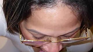 friend’s mom catches me with her thong, sucks me dry in bathroom