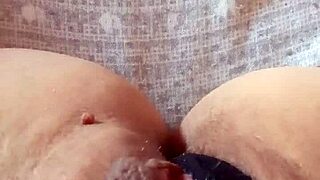 gretala flashes transparent thong while pregnant and sensual