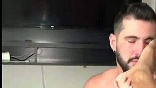 Who wants to suck this huge Brazilian bodybuilder's cock in a slave interview?