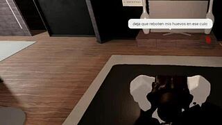 the femboy is getting his ass fucked by his black papi with a monster cock