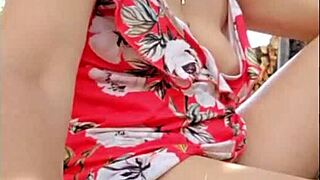 hot blonde milf masturbates to orgasm with natural tits