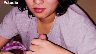 Beautiful stepsister frida gives blowjobs, eagerly swallowing cum in mouth