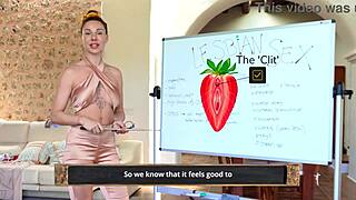 Feeling the passion in this lesbian sex tutorial.