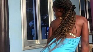 Watch Crazybitch Twerking Wildly On The Balcony!