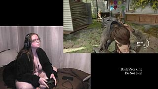 Big-boobed brunette gets naked for The Last of Us 2 gameplay