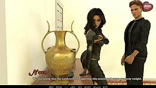 Brunette Shaved Pussy Gets Hard FUCKING in SANDSTORM Part 7