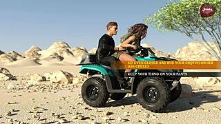 Brunette Shaved Pussy Gets Hard FUCKING in SANDSTORM Part 7