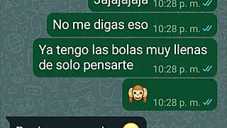 CALIENTO A MI NOVIA POR WHATSAPP Y ME TERMINA DANDO UN PAR DE SENTONES