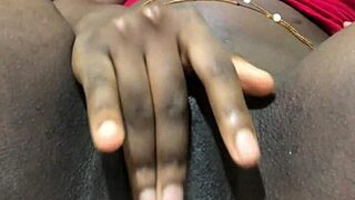 Ebony Amateur Teases Big Ass and Pussy Solo