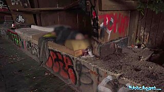 Public agent with big tits alexa takes big dick in throat and public sex