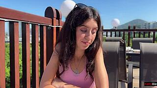 Can hard fucking turn a sad girl happy in a hotel?