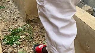 He said, 'I'm gonna fuck you outdoors, you wet whore, bent over hard.'