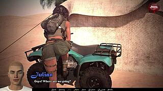 Brunette Shaved Pussy Gets Hard FUCKING in SANDSTORM Part 7