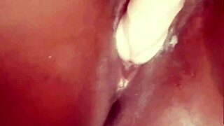 Ebony woman uses dildo for solo orgasm, goes viral