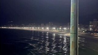 Three friends fuck a hot african woman in doggystyle on the beach!