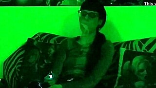 sexy goth mistress smokes a cigarette