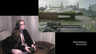 Big-boobed brunette gets naked for The Last of Us 2 gameplay