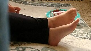 Pretty feet in hidden locations