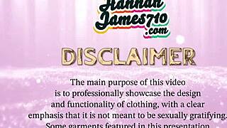 Hannahjames710 tries on sexy panties