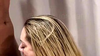 Fatal blonde feels desire with relentless black in doggystyle and cowgirl creampie.