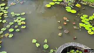 Bold Cumwalk: Eating Pasta Carbonara with Sperm on Face in Public Cafe