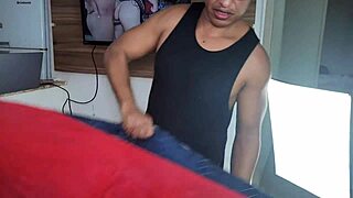 Wife Catches Husband Masturbating And Fucks Him With Myllena Rios In Gangbang