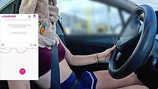 a friend films me driving while a fan controls my lovense vibrator remotely 😏