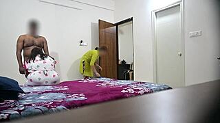 Maid caught banging with wife in shocking scene.