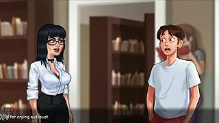 Caught my teacher banging her student. What a shocking classroom scene!