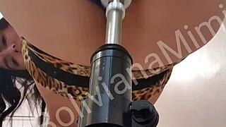 sex machine pounds my pussy