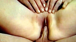 Poking Wife's Shaved Pussy Close Up In Homemade Couple Fucking Session