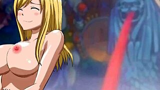 Lucy rides Loke in Fairy Tail!
