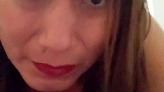 Trans chica moans loud during intense anal play.