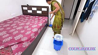 Komal’s husband sneaks behind maid for action