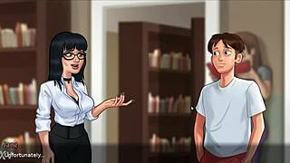 Caught my teacher banging her student. What a shocking classroom scene!