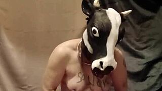 I humiliated my housewife slave with anal toys