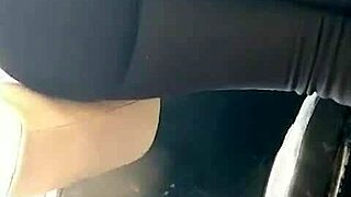 young 18+ girl shows off her big ass in casual story