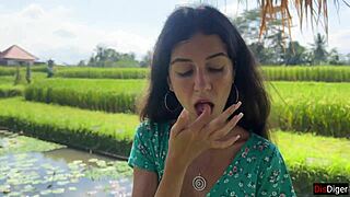 Bold Cumwalk: Eating Pasta Carbonara with Sperm on Face in Public Cafe