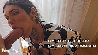 Sabrina Prezotte Savors 24cm Cock in Italy, Swallows Every Drop