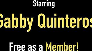 latina gabby quinteros looks sexy in that dress