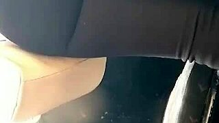 young 18+ girl shows off her big ass in casual story