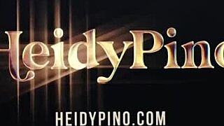 Heidy Pino relaxes nude in intense fitness