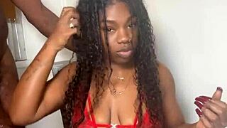 Stepbrother Gets Big Black Cock Sucked By Evil Eater Keisha Minaj Cumshot