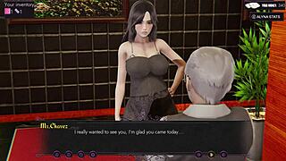 Alyna plays with a big black cock and gets creampied while pregnant