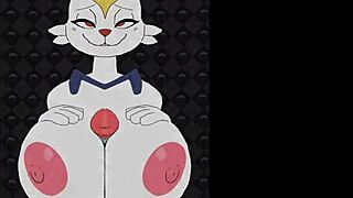 Female cinderace engages in beatbanger game action