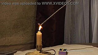 Tied Up Lesbian Slave Punished in Garage