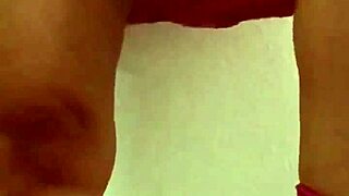 Angel Lima, the Peruvian milf, masturbates publicly on the building stairs, caught in the act.